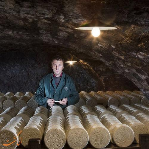 پنیری که در غارها درست می گردد!