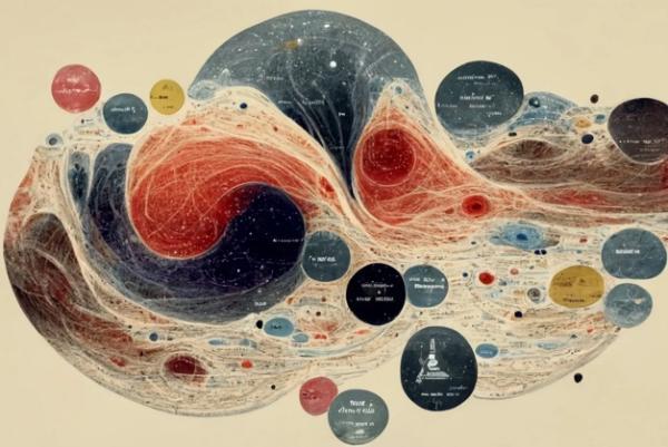 نقشه ای که بر اساس مشابهت طرفداران هنرمندان موسیقی نشان می دهد هر یک از آنها در کجای کهکشان موسیقی ایستاده اند