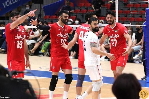 ایران 3 ، چین 1؛ نخستین برد تیم ملی والیبال ایران در جام ملت ها